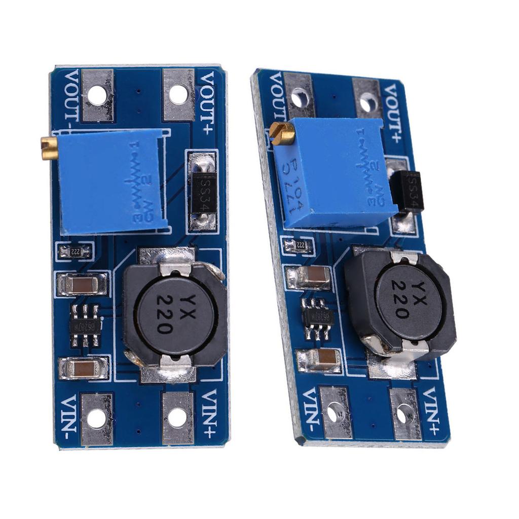 2PCS DC To DC Voltage Step Up Module Adjustable Boost Converter Power Supply Module 2A