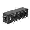 Professional 4 Port XLR Over Ethernet Converter For Noise Less Auditory Transmission Auditory Extender