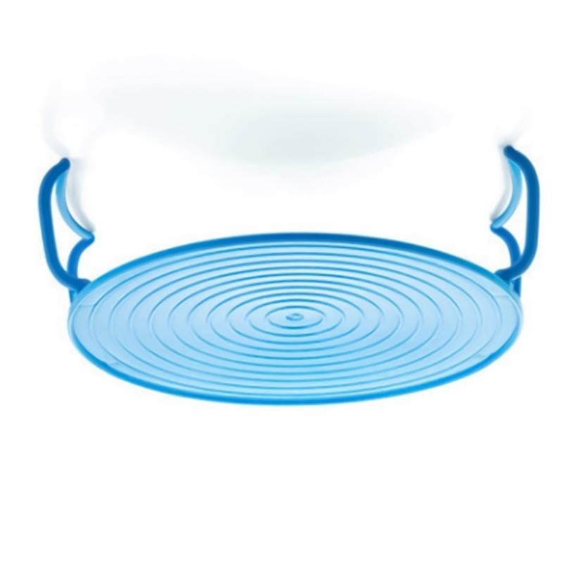 

Convenient Microwave Heating Tray Easy to Use Microwave Folding Rack Tray синій