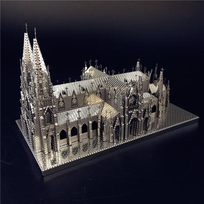 Metal Assembly Model St. Patrick's Cathedral Model Kits DIY 3D Laser Cut Jigsaw Toy Creative Toys