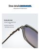Elegant High-End Polarized Metal Frame Granny Glasses Sunglasses