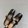 [Youshilai] Square Head Temperament Mary Jane Shoes Women's Spring 2025 New Retro Fashion Outer Wear One Pedal