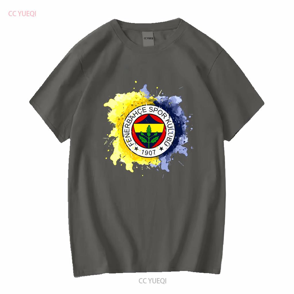 Nové Limitované Tmavé Fenerbahce Istanbul Akvarelový Design Klasické Tričko s dlouhým nebo krátkým rukávem vintage Prané módní grafika