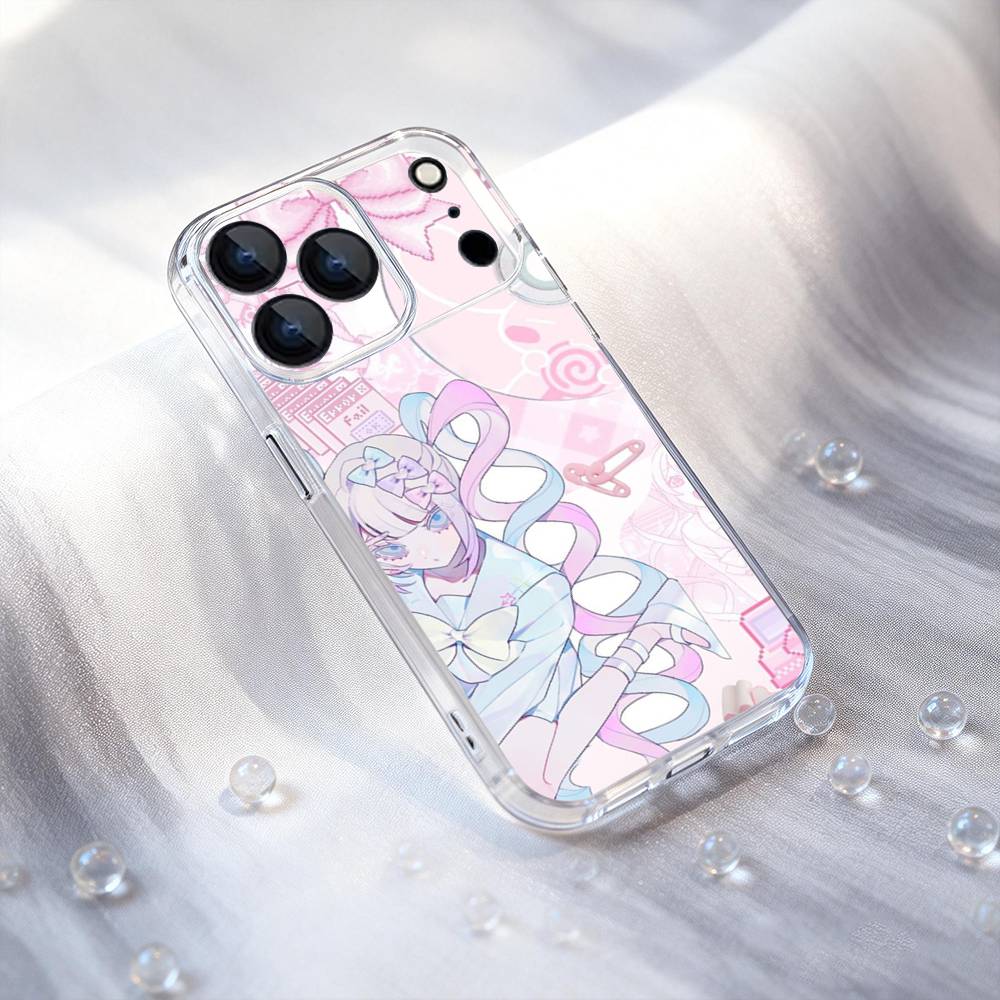 Needy S-Streamer O-Overload Phone Case For iPhone 11,12,13,14,15,16,17 Pro,Max,Plus,X,XS,XR,SE4,E Mini Transparent Soft Cover