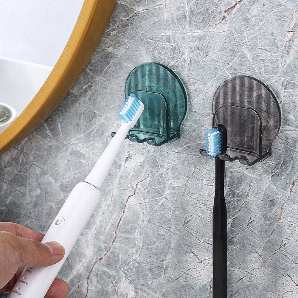 Wall Mounted Toothbrush Holder Plastic Tooth Brush Dispenser Toothbrush Cup Holder  Bathroom