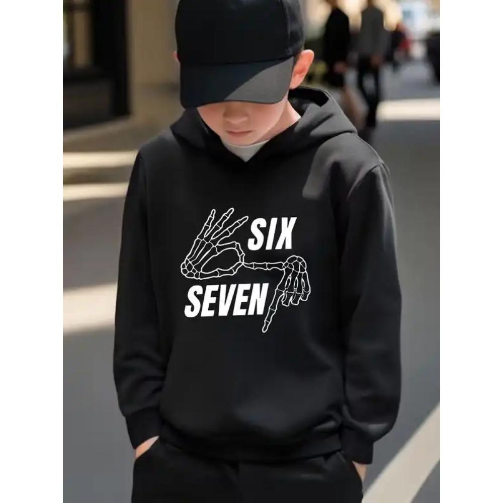 Bluzy męskie Wiosna Jesień 67 Six Seven Nadruk Bluza Casualowe Bluzy Swetry Streetwear Odzież damska