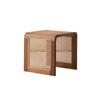 Rattan Small Square Table Solid Wood Coffee Ash Minimalist Japanese Side 2024 New