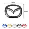 1 st ABS Bilrattens Mittemblem Klistermärke för Mazda 3 CX3 CX4 CX5 CX7 CX8 CX9 CX30 RX7 Atenza Axela Inredningsdekoration