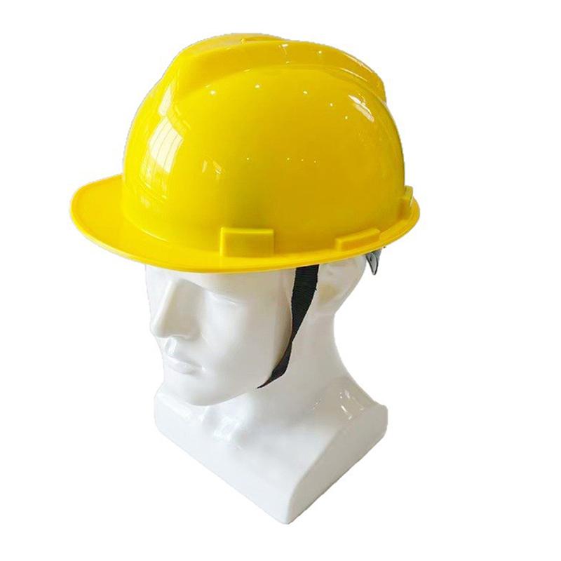 Capacete de Segurança PE em Forma de V Ajustável Fácil de Notar Para Trabalhadores da Construção Capacete Protetor Resistente a Impactos