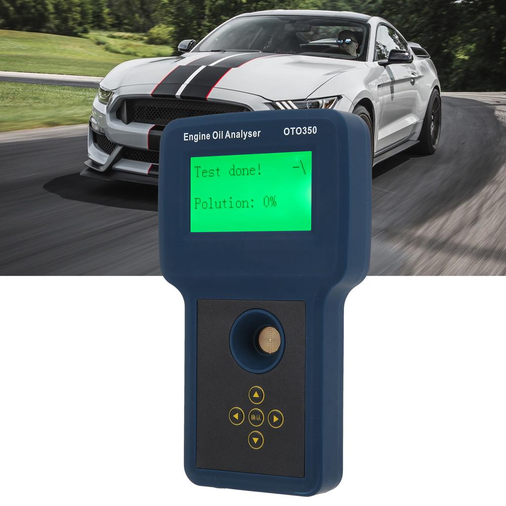 OTO350 Öltester, LED-Anzeige, wiederaufladbares Analysator-Testgerät für Diesel-Benzinmotoren, US-Stecker 100–240 V