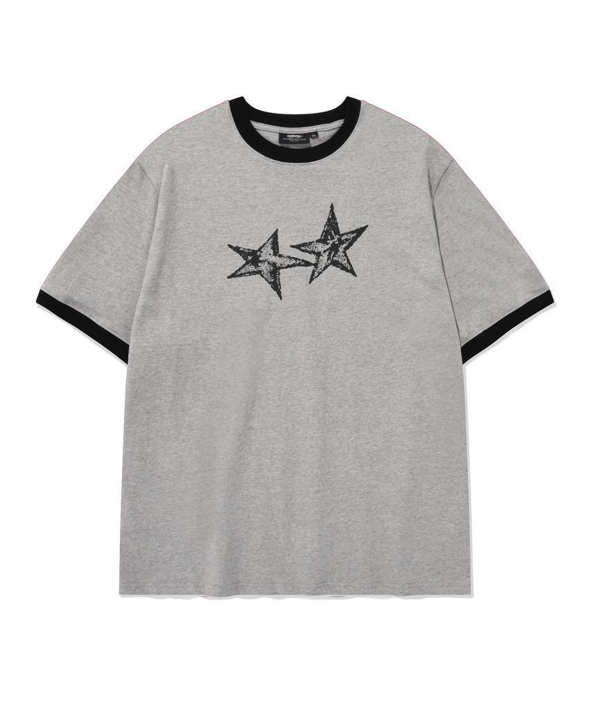 Kaneitei Twin Star Ringer Short Sleeves (Gray)