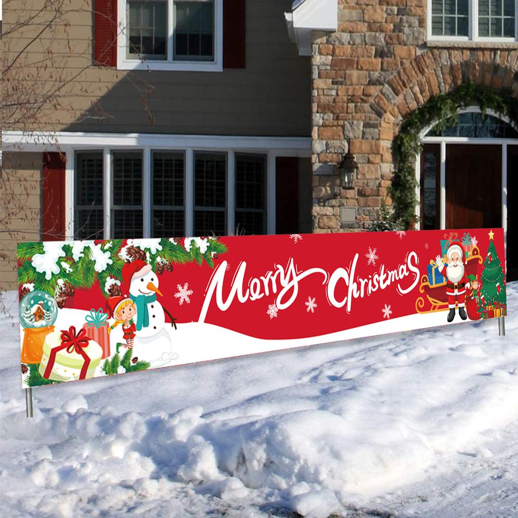 Merry Christmas Outdoor Banner Christmas Decoration for Home 2025 Xmas Ornament Navidad Natal Noel Kerst Gift Happy NewYear 2026