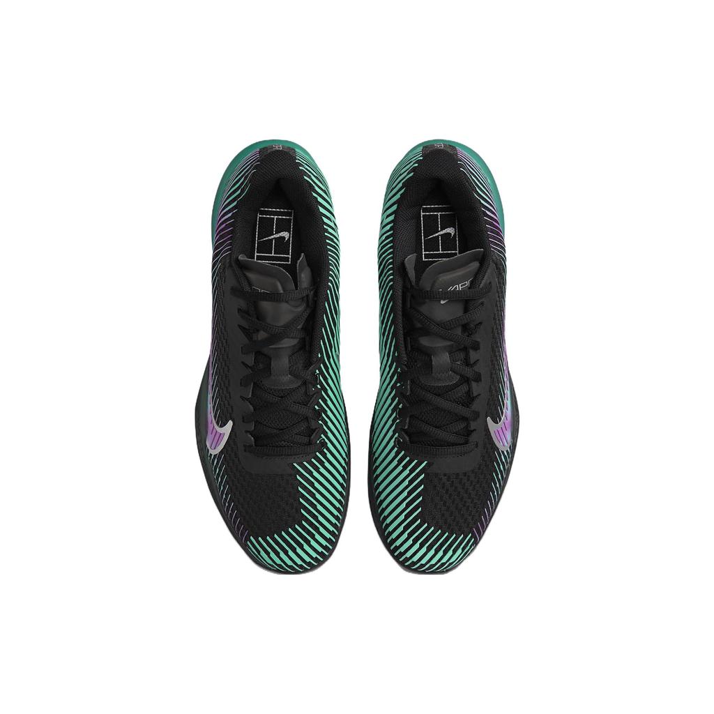 Nike Court Air Zoom Vapor 11 Attack Premier Deep Jungle Fuchsia Men Sneakers Black Clear-Jade-Ii Multi-Colour FD6693-001