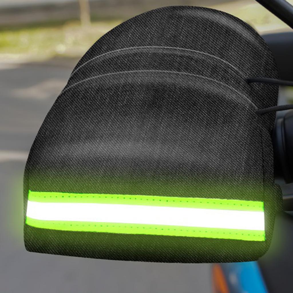 Mănuși pentru ghidon de motocicletă Mănuși de vară aerisite 3D Oxford mănuși impermeabile de protecție solară cu design cu bandă reflectorizante 2x