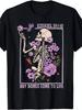 Bone Come To Life Skeleton Floral T-ShirtSame Style for Men and Women 2025 Summer Short-sleeved Printed T-shirt Pure Cotton 220G