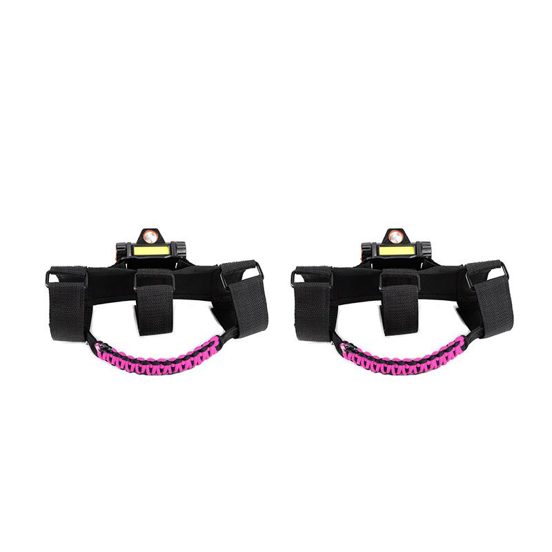 Auto-Regenschirmseil, Dachgriff mit Licht, für Jeep Wrangler JL/Gladiator JT JK 2007–2023, 2 Stück