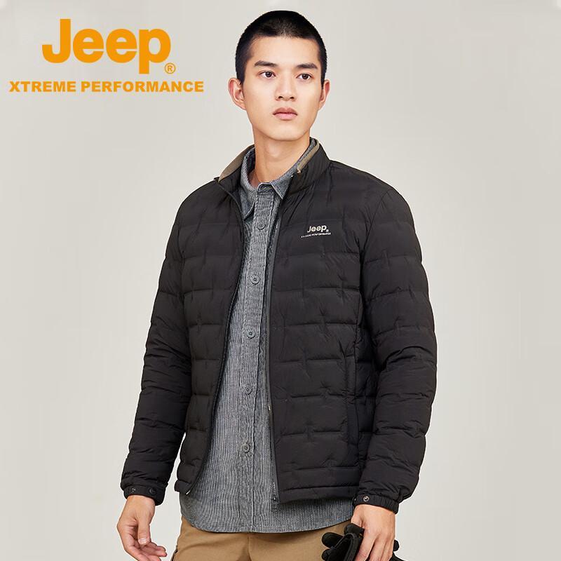 JEEP Men s Stand-Collar Down Jacket L