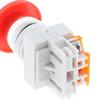 1Pc Red Mushroom Cap Normally Closed Emergency Stop Push Switch Button 10A Lay37
