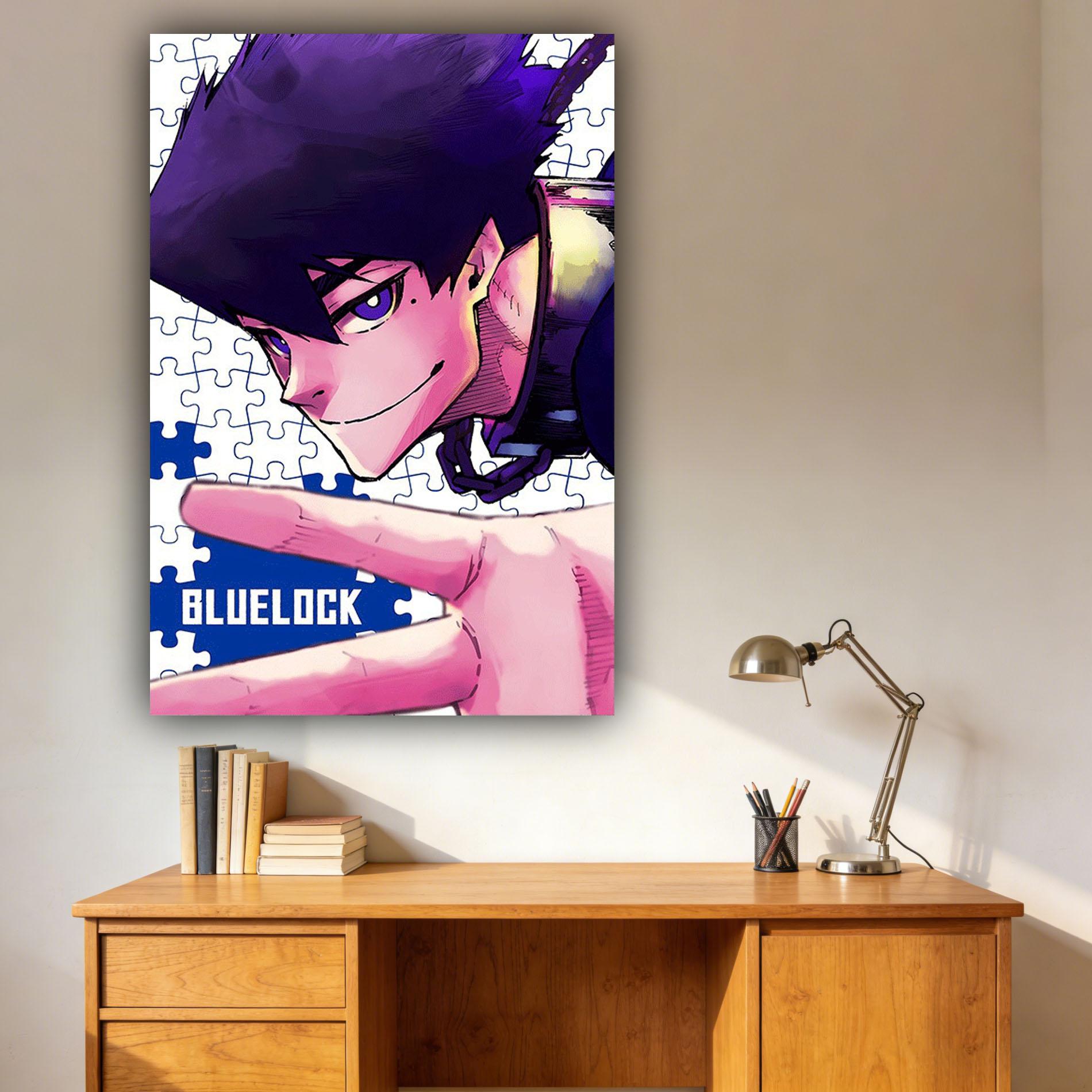 

New Anime Blue Lock Printed Tapestry Hippie SciFi Style Wall Hanging Aesthetic Background Cloth for Bedroom Wall Decor 74x94cm(29x37in)