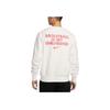 Nike Embroidered Logo Loose Fit Crew Neck Sweatshirt Men Tops White HF1115-100