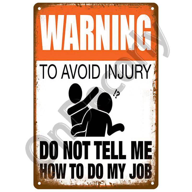 Beware Metal Signs Vintage Plaque Warning Danger Tin Signs Plate Home Wall Decor For Bar Club Man Cave Art Painting Poster Gift