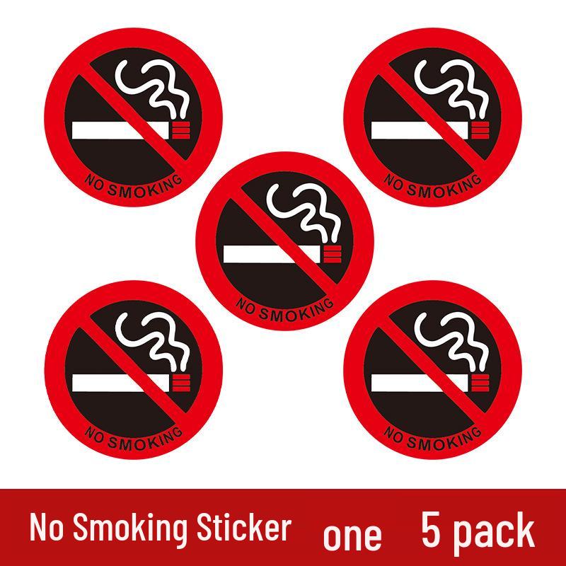 No Smoking Sticker for Car & Home - Prohibitive Warning Sign
