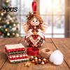 Handcrafted Holiday Display Items DIY Patchwork Ornament Kit for Christmas Decoration, Decorative Fabric Party Materials Craft Set with Traditional