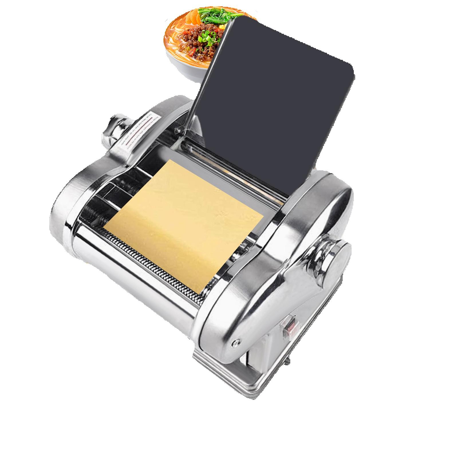 

Electric Pasta Maker Machine, 110V Stainless Steel Automatic Noodles Dumpling Dough Skin Maker, Pasta Dough Roller сірий колір