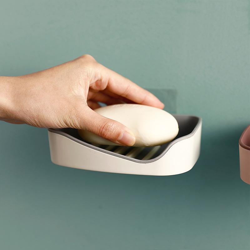 Simple Bathroom Storage Case Wall Hanging Fashion Soap Sponge Home Livng Kitchen Multi-use Dish Storage Box  Unique