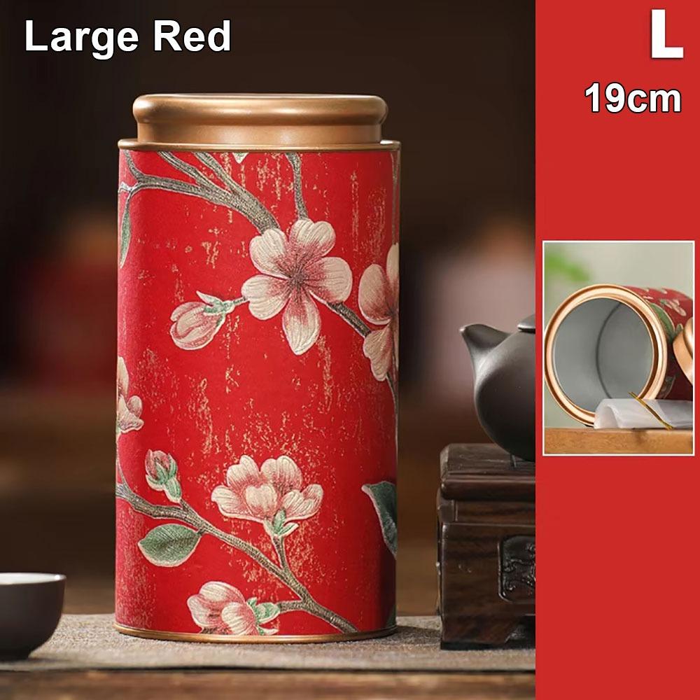 1Pcs Durable 10/19cm Empty Tea Can Green Black Tea Packaging Tea Sealed Jar Household Small Tinplate Storage Can