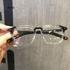 Korean Retro Glasses Frame Women Lovely Ins No Makeup Plain Glasses Men Eyewear Cute Decorative Computer Myopia Glasses