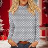 Women's Daily Casual Long Sleeve Mid Collar Top