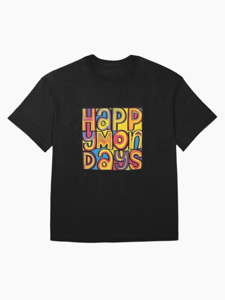 Oasiss Happy Monday’s 90s Britpop Manchester band Oversized T-Shirt