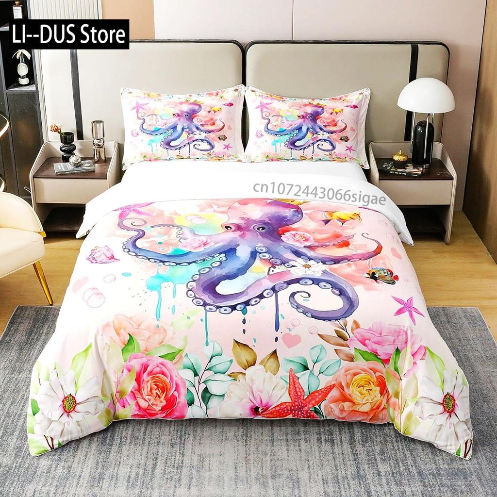 Blue Green Coastal Quilts Full Queen Size Bedding Coverlet Soft Starfish Bed Cover Ocean Quilt Set Seaside Home Decoration 3 Pcs