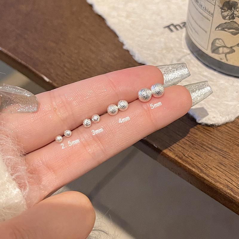 

Минималистичные серьги-бобы из серебряной иглы S925 - Элегантные, удобные украшения для женщин 5mm серебряный