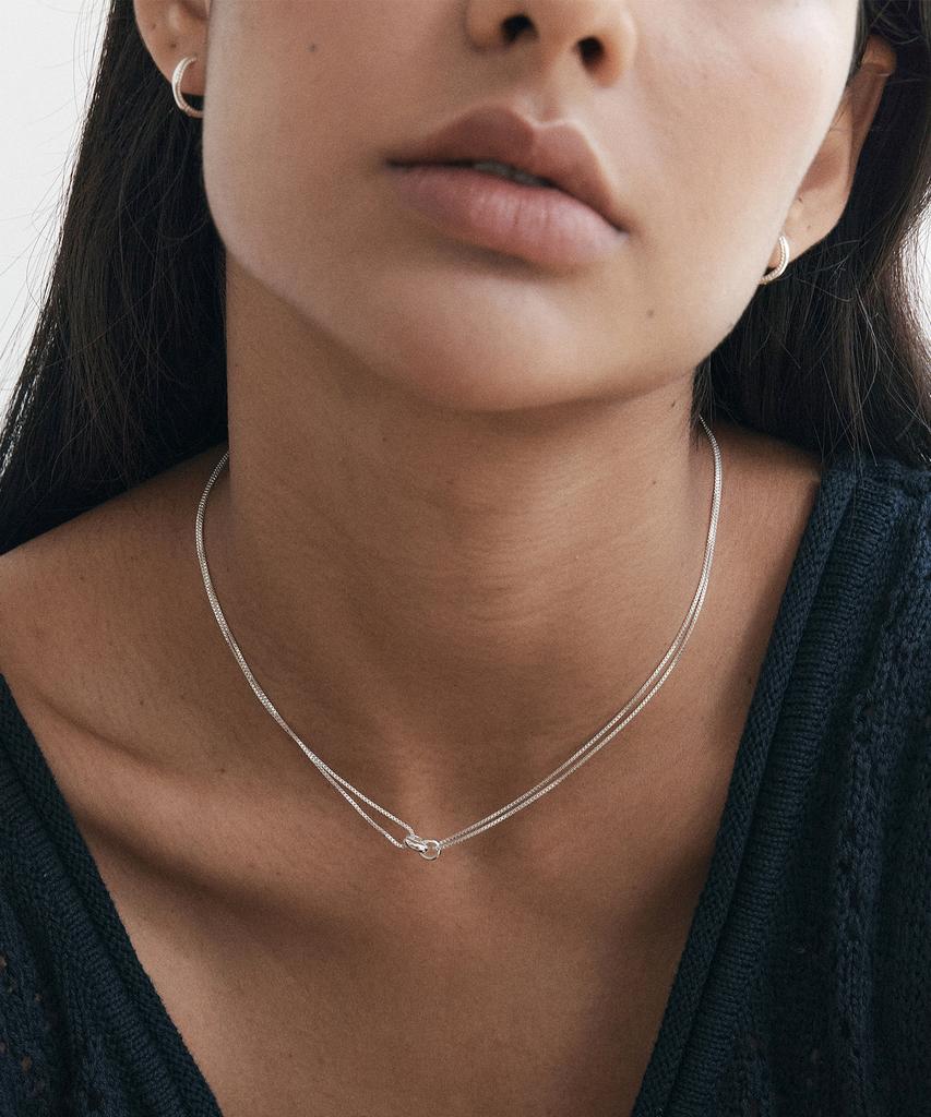 Attica Raw Mirrored Dew Necklace / Nbs015