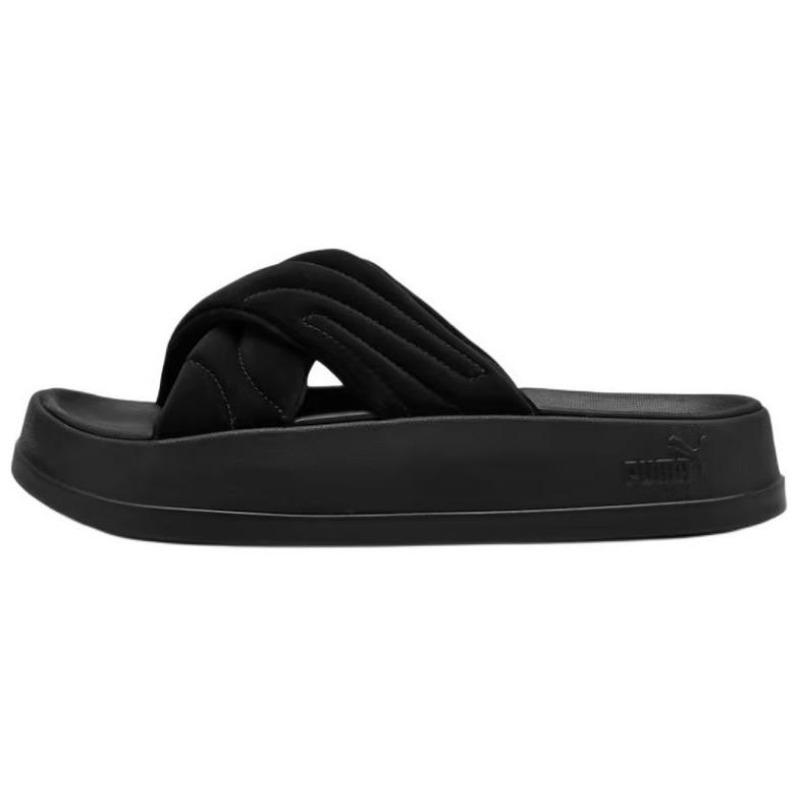 Puma Leadcat Women Comfort Versatile Cushioned Slide Sandals Black 400340-01