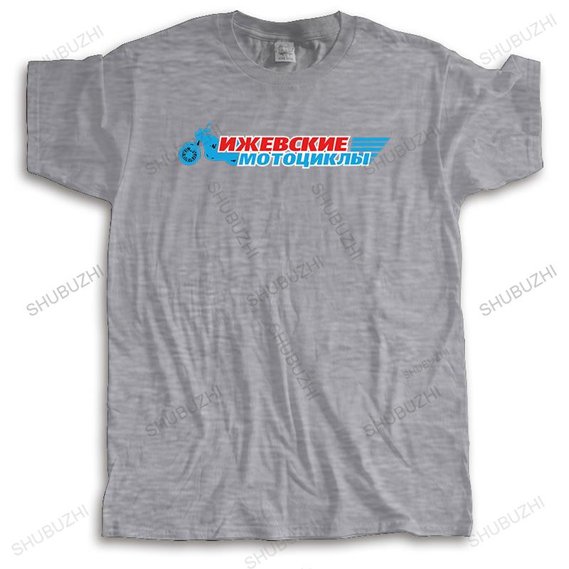 Male streetwear Tshirt luxury cotton T shirt tees Izh Motobikes Cool Russian summer Fashion Unisex O-neck Teeshirt Size