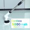 Household Cordless Spin Scrubber Kitchen Gadgets Hair Brushes Bathroom Broom Toilet Mops Electric Multipurpose Cleaning Brush