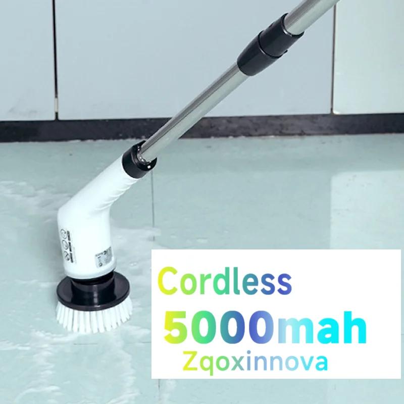 Household Cordless Spin Scrubber Kitchen Gadgets Hair Brushes Bathroom Broom Toilet Mops Electric Multipurpose Cleaning Brush