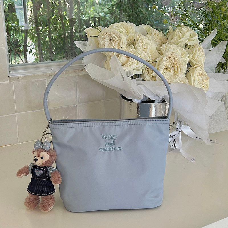 

Women s Bag Autumn Leisure Classy Shoulder Embroider Light blue
