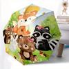 1pc Lovely Animals Fully Automatic Folding Portable Umbrella, 8 Iron Frames, Three-Fold Design, Suitable for All Seasons, Suitable for Outdo
