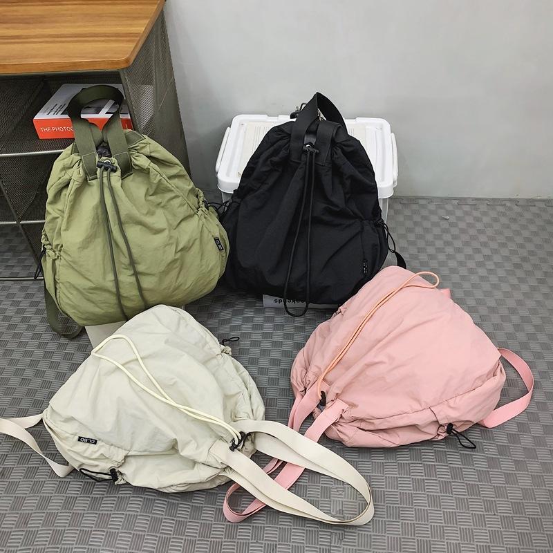 TS JYL Laptop bag,Light Sports Drawstring Backpack Unisex New Outdoor Simple Multi Handbag