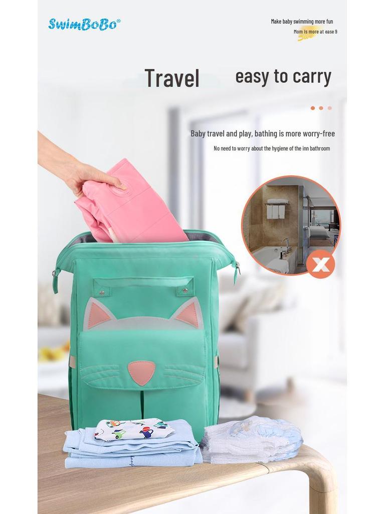 Swimbobo Foldable Inflatable Baby Bathtub - Thickened and Portable for Travel and Home Use