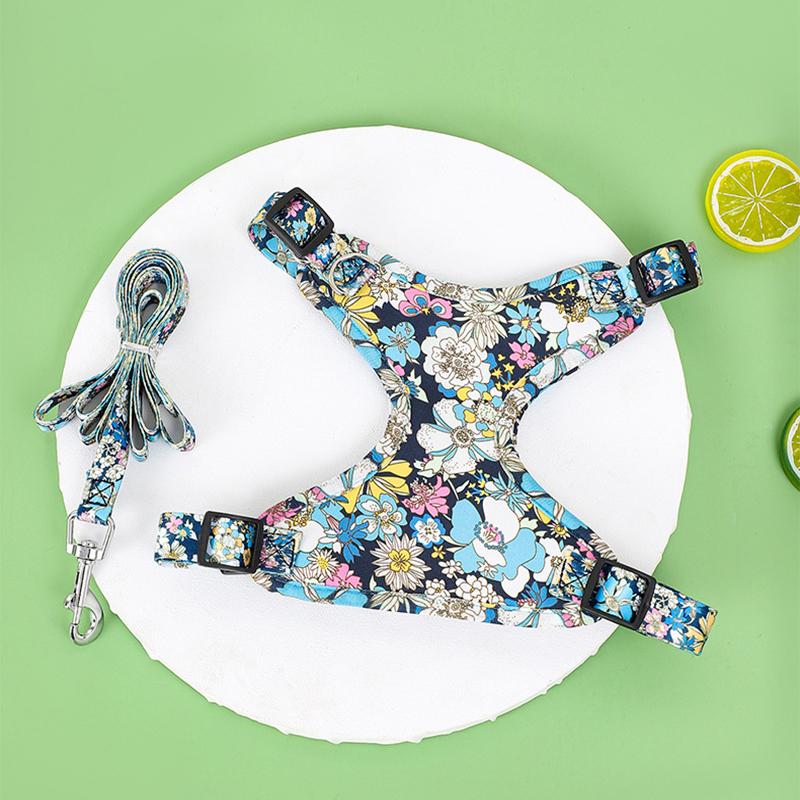 

Popular pet chest and back Chinese style chest and back not tie neck new chest strap traction leash dog walking leash XS（old）