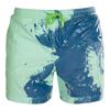 Fargeskiftende badebukse for menn Uformelle strandshorts Løse svømmebukse