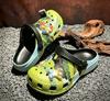 Zoccoli Grafite Cartoni Animati – Sandali da Spiaggia Unisex per Coppie, Scarpe Cave Traspiranti con Suola Morbida