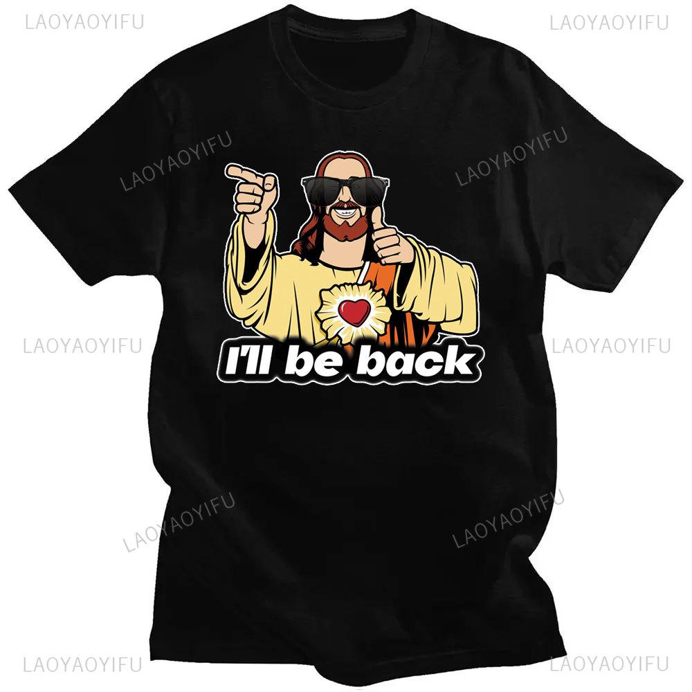 Funny Jesus I Saw That Meme Print Graphic Tshirt Unisex Unisex Tee Shirt Short Sleeve Creativity Casual Summer Shirt Streetwear Tops Unisex