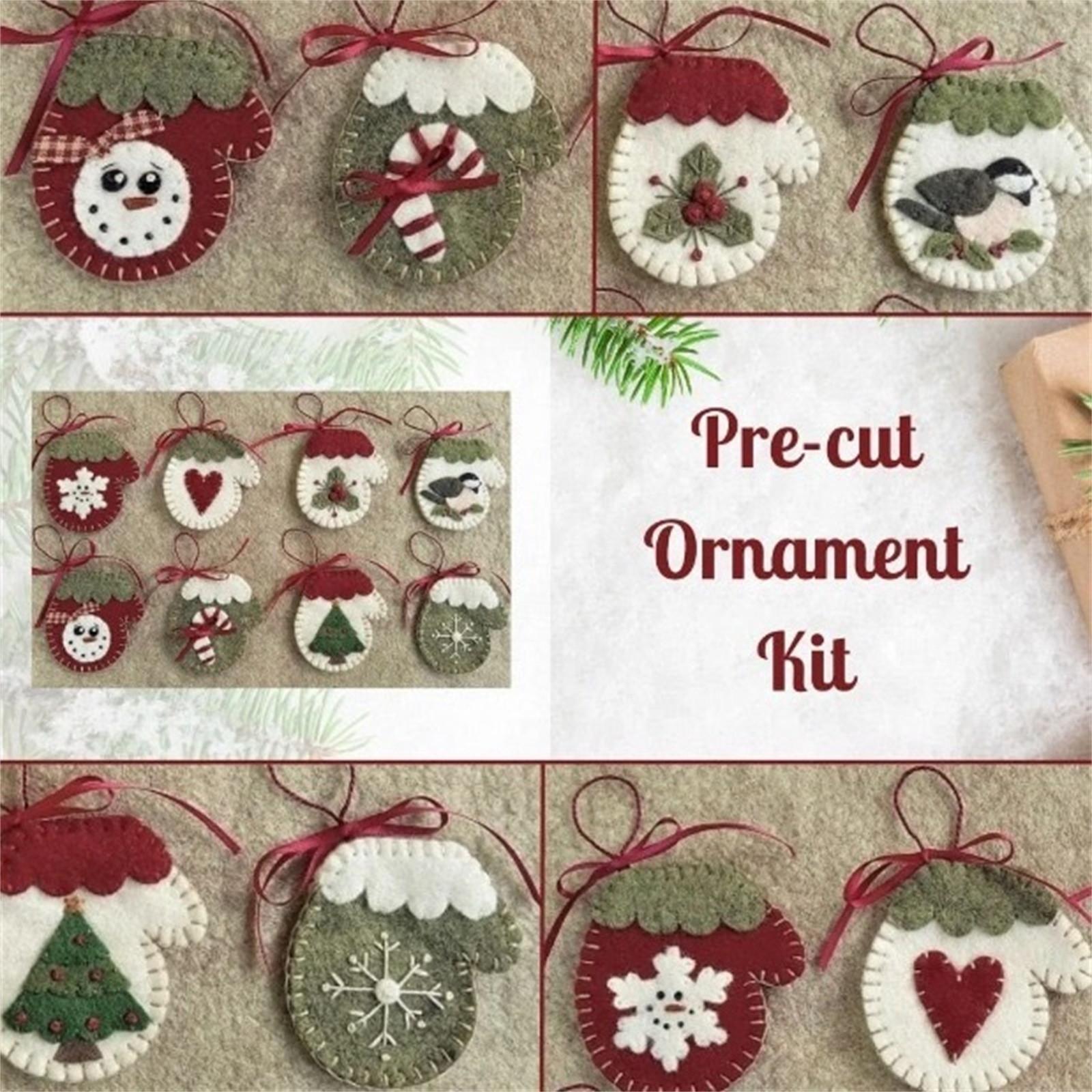 

Christmas Decorative DIY Kit And Pattern Wool-Felt Christmas Kit | DIY Christmas Ornament Kit One Size
