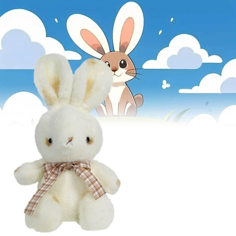 Scarf Rabbit Plush Toy Cartoon Animal Stuffed Doll Room Sofa Gift Decoration